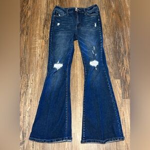 KanCan Dark Blue Flare Jeans